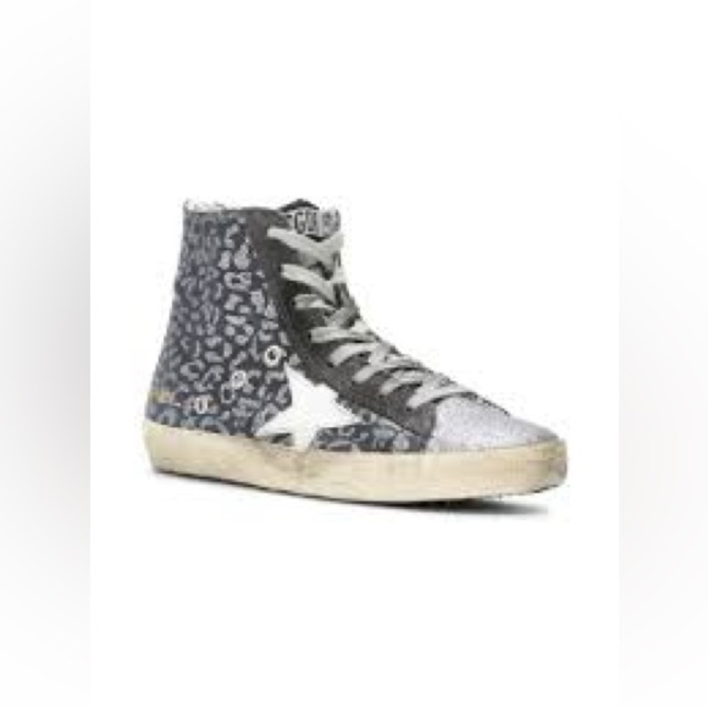 Golden Goose Francy Sparkle Leopard Print- 36